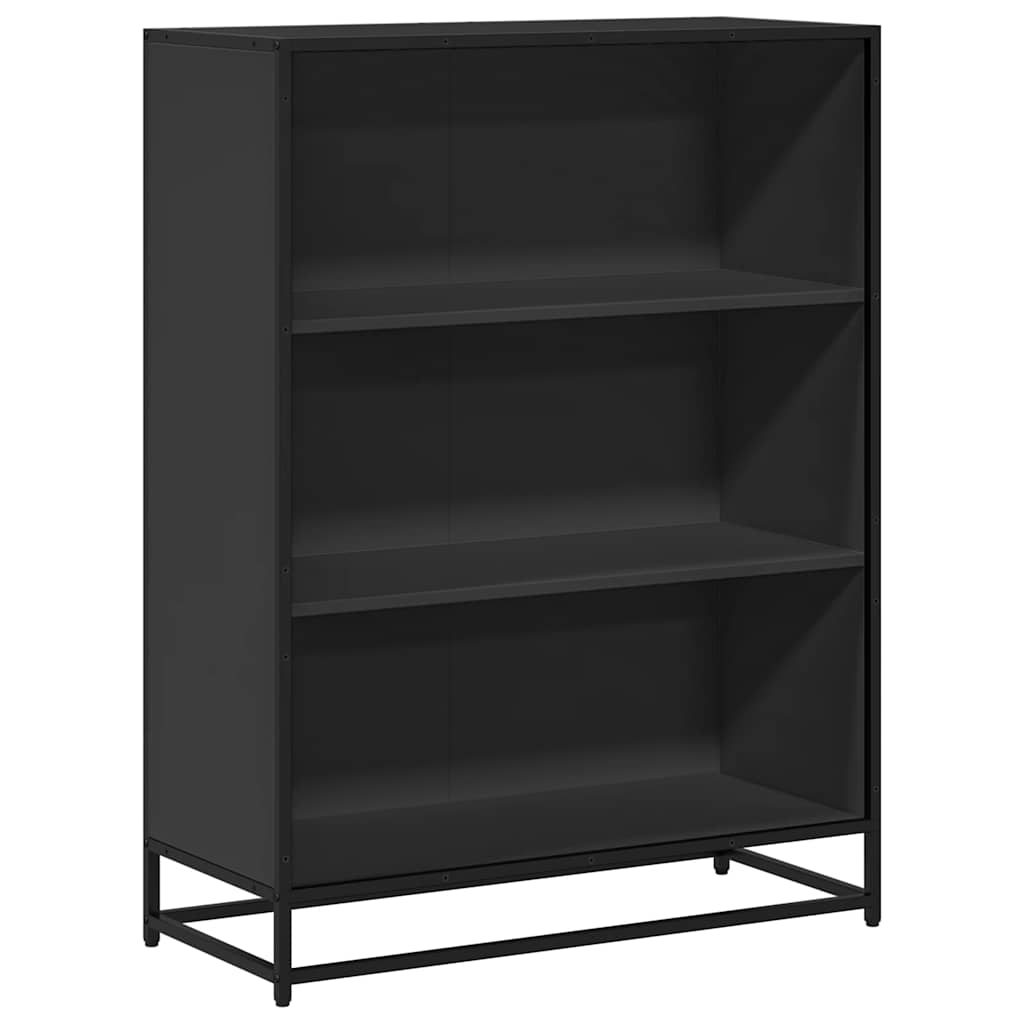 Bookshelf Black 80.5x35x107.5 cm Wood Material