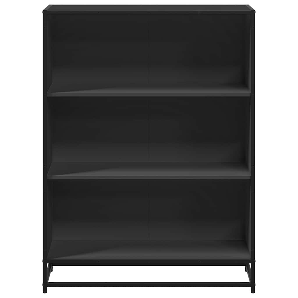 Bookshelf Black 80.5x35x107.5 cm Wood Material