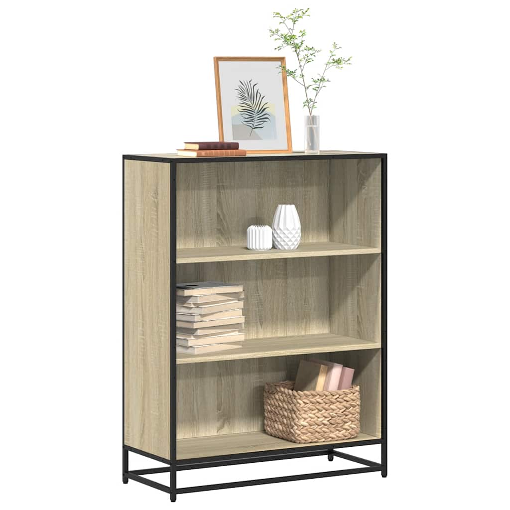 Bookcase Sonoma Oak 80.5x35x107.5 cm Wood Material