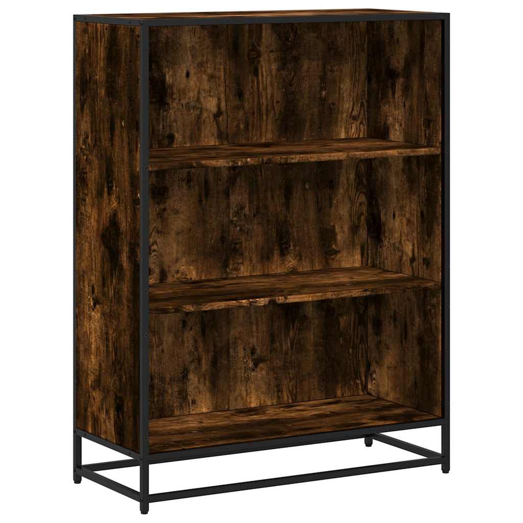 Bookshelf Smoked Oak 80.5x35x107.5 cm Wood Material