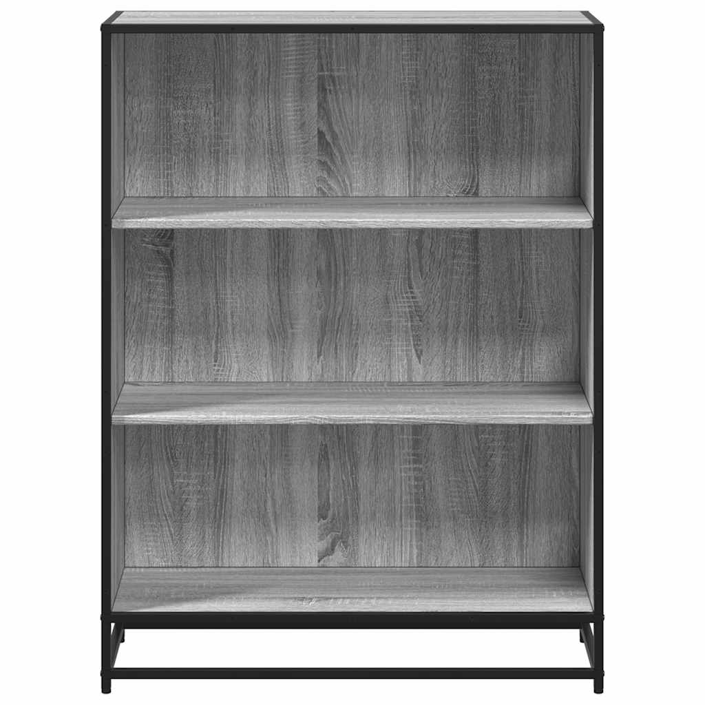 Bücherregal Grau Sonoma 80,5x35x107,5 cm Holzwerkstoff