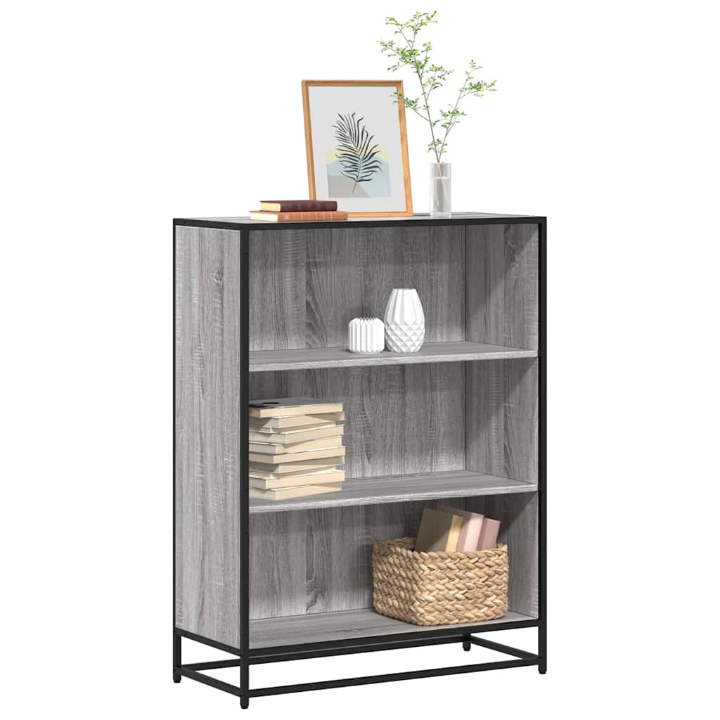 Bookshelf Gray Sonoma 80.5x35x107.5 cm Wood Material