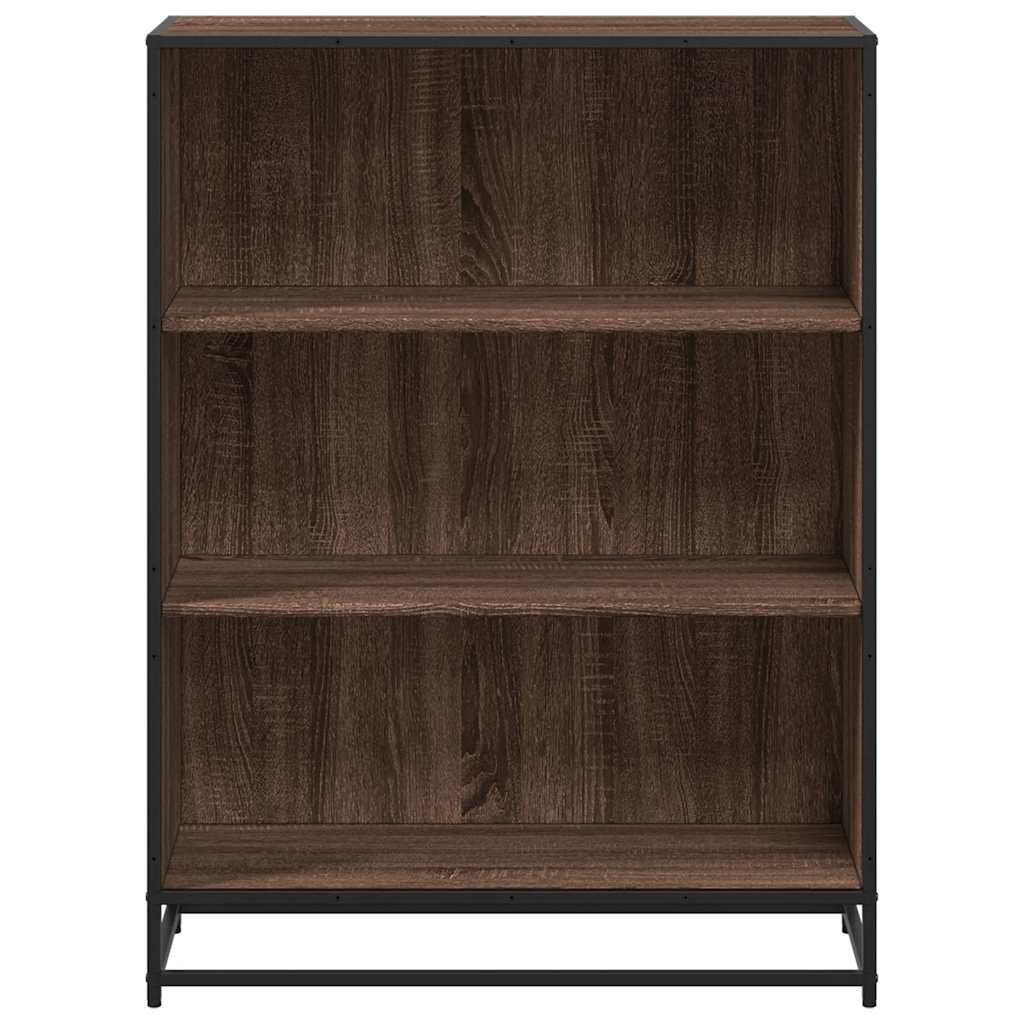 Bookcase Brown Oak Look 80.5x35x107.5 cm Wood Material