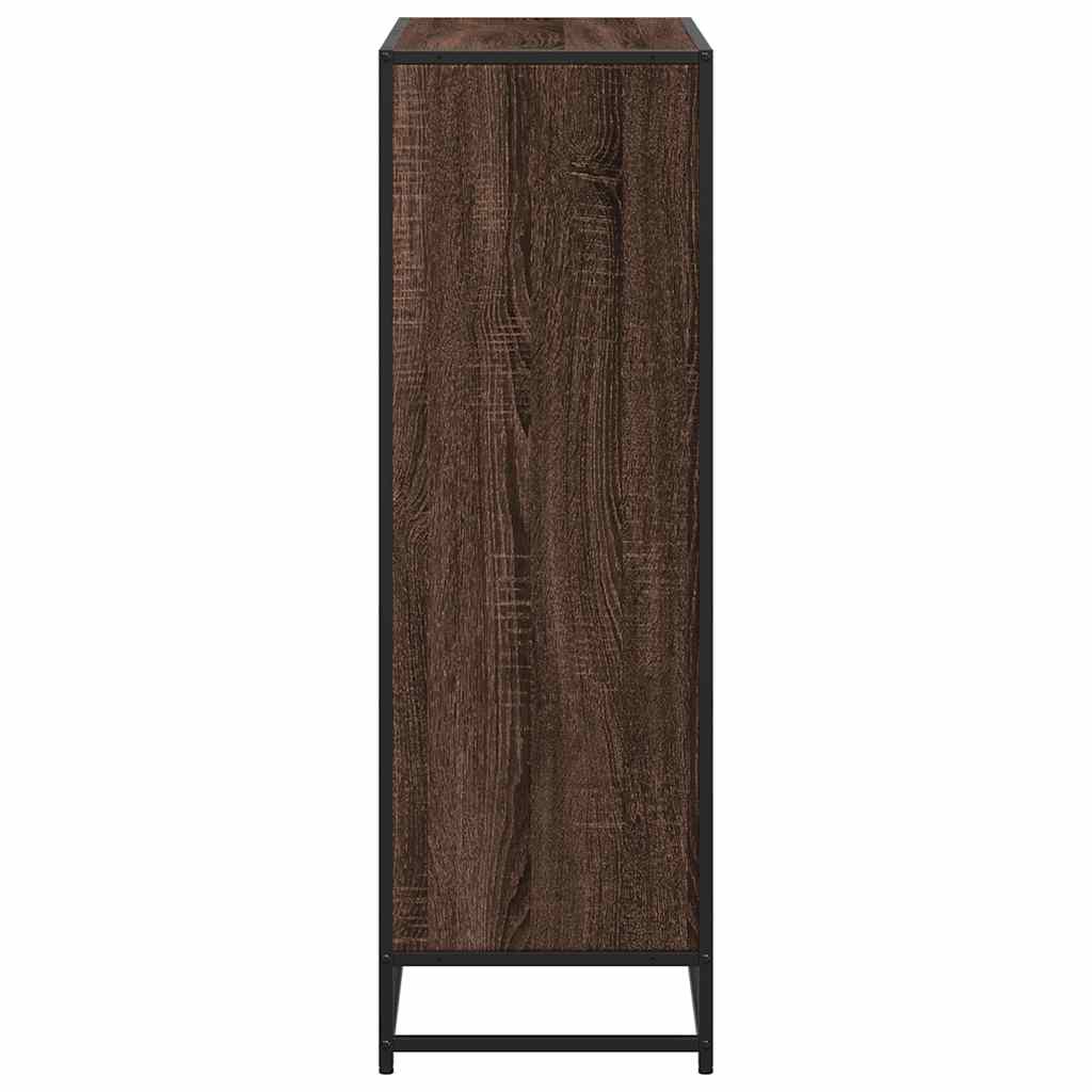 Bookcase Brown Oak Look 80.5x35x107.5 cm Wood Material