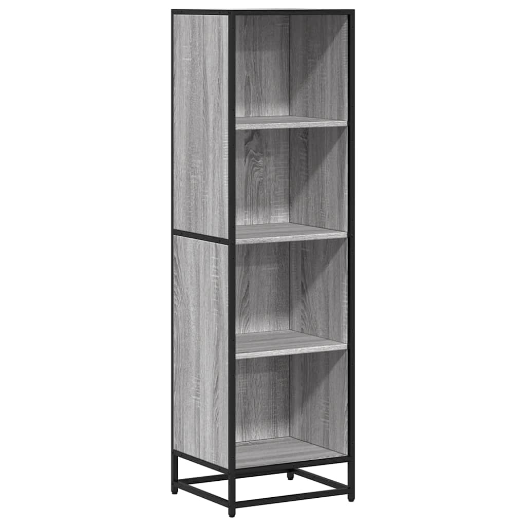 Bookshelf Gray Sonoma 40x35x139 cm Wood Material