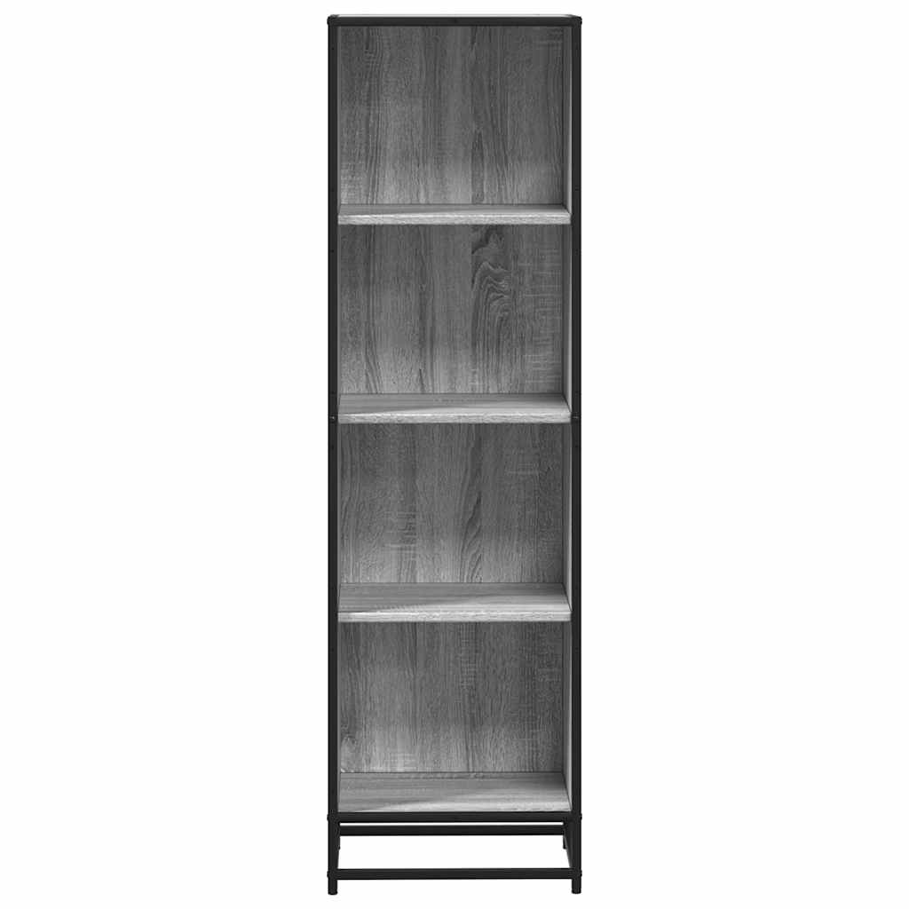 Bücherregal Grau Sonoma 40x35x139 cm Holzwerkstoff