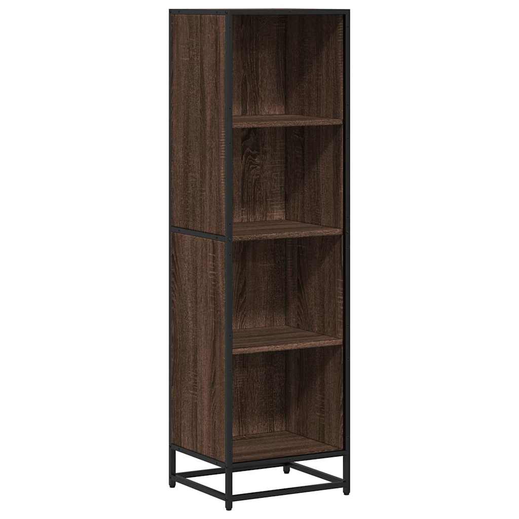 Bookshelf Brown Oak Look 40x35x139 cm Wood Material