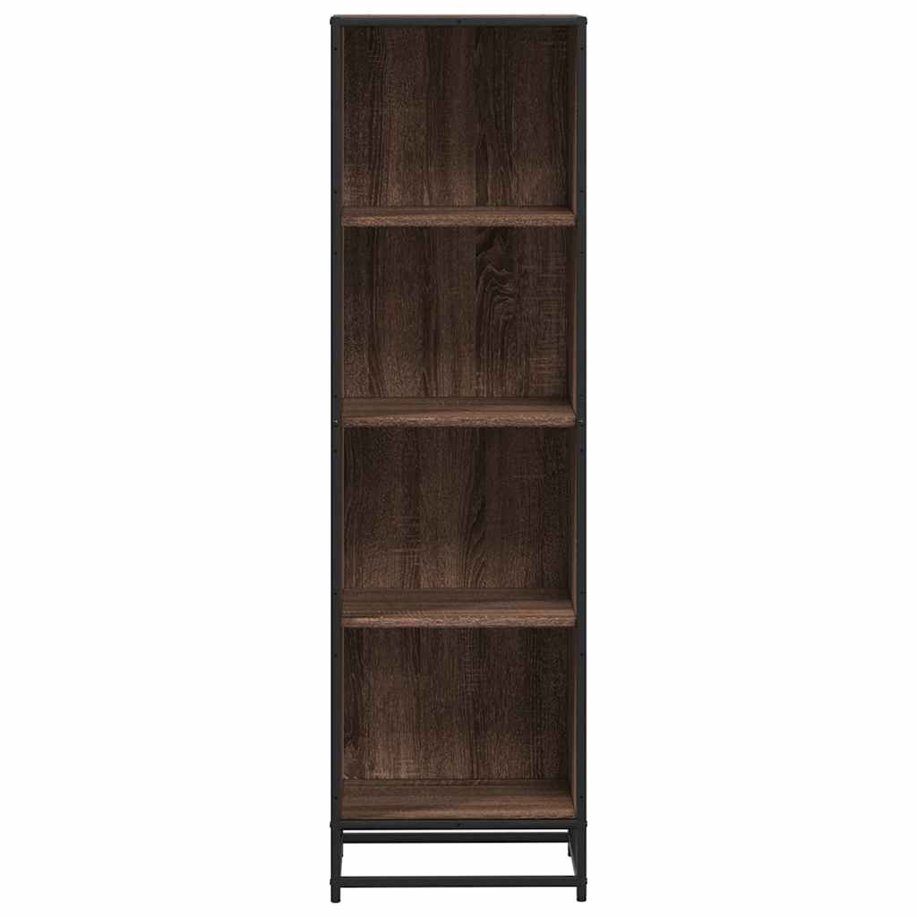 Bookshelf Brown Oak Look 40x35x139 cm Wood Material