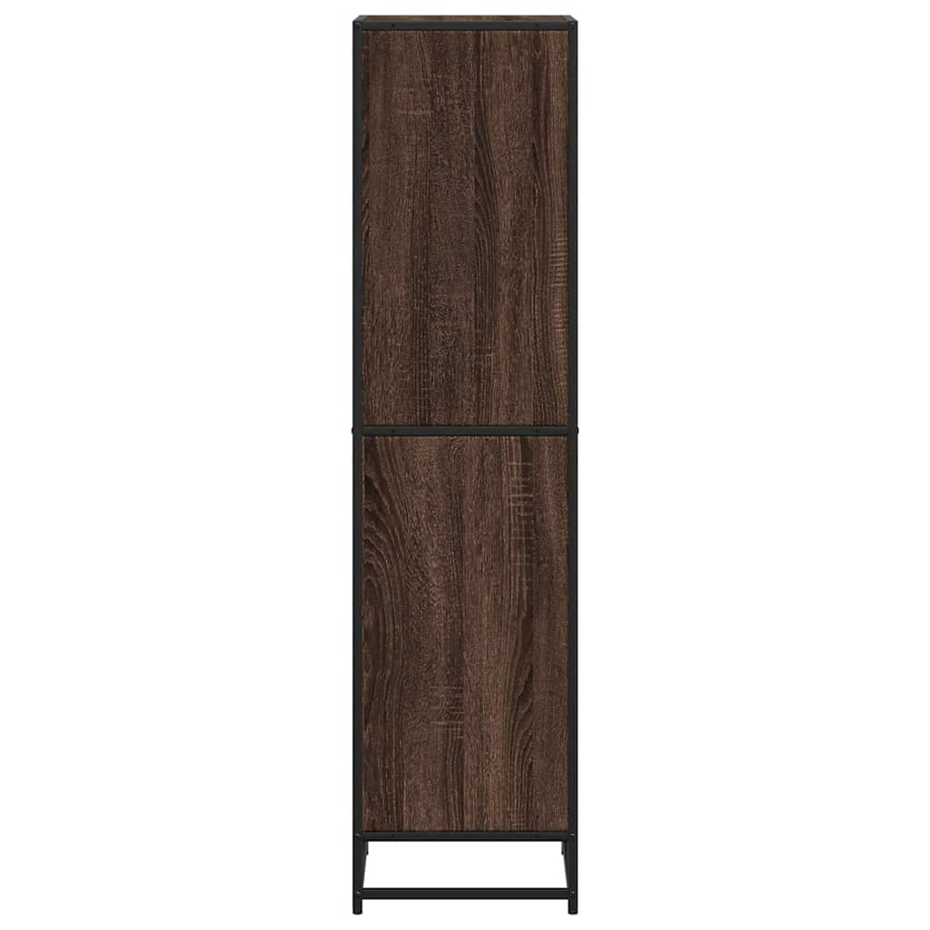 Bookshelf Brown Oak Look 40x35x139 cm Wood Material