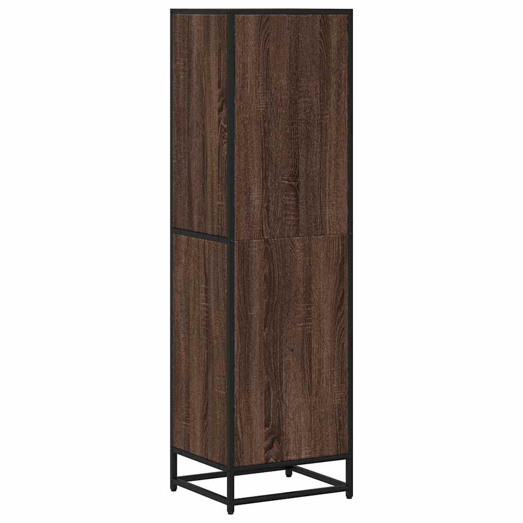 Bookshelf Brown Oak Look 40x35x139 cm Wood Material