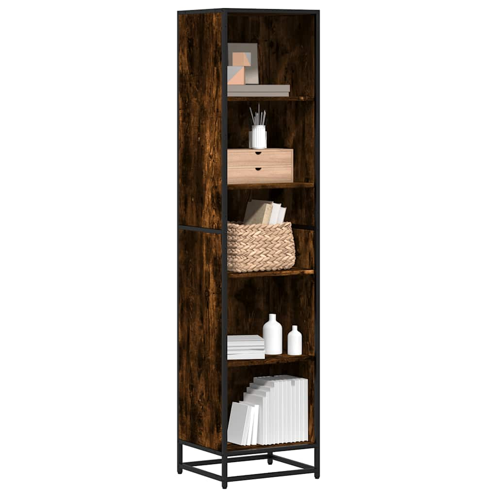 Bookshelf Smoked Oak 40x35x170.5 cm Wood Material