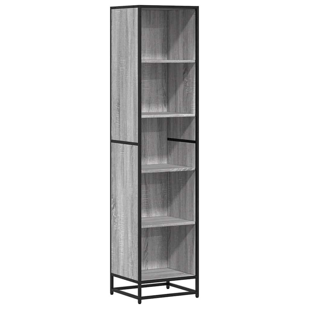 Bookshelf Gray Sonoma 40x35x170.5 cm Wood Material