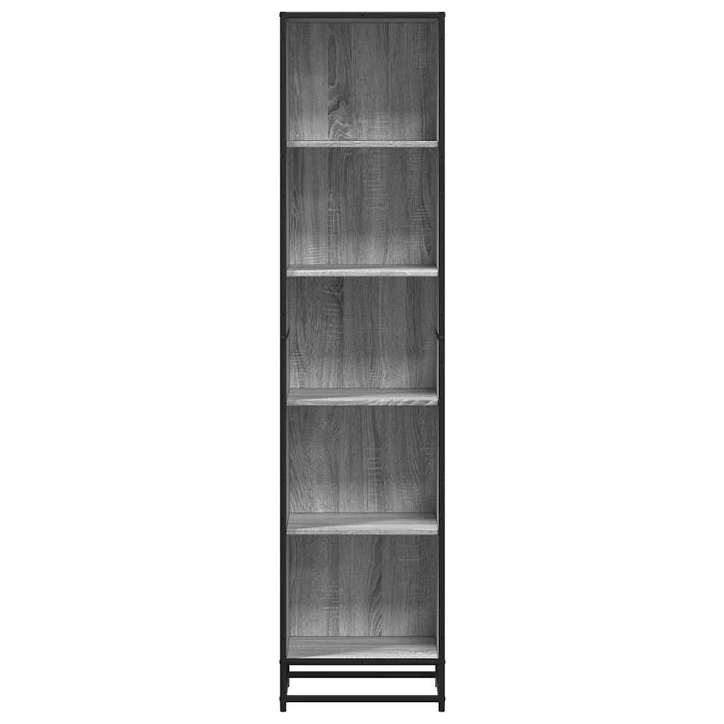 Bookshelf Gray Sonoma 40x35x170.5 cm Wood Material