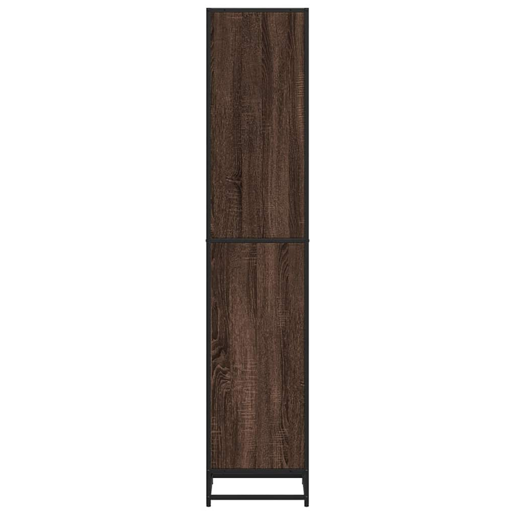 Bookshelf Brown Oak Look 40x35x170.5 cm Wood Material