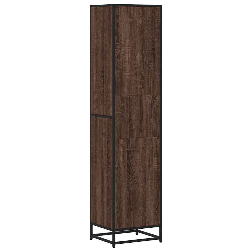 Bookshelf Brown Oak Look 40x35x170.5 cm Wood Material