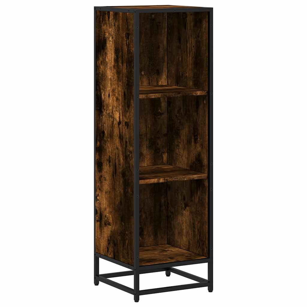 Bookshelf Smoked Oak 33.5x33x107.5 cm Wood Material