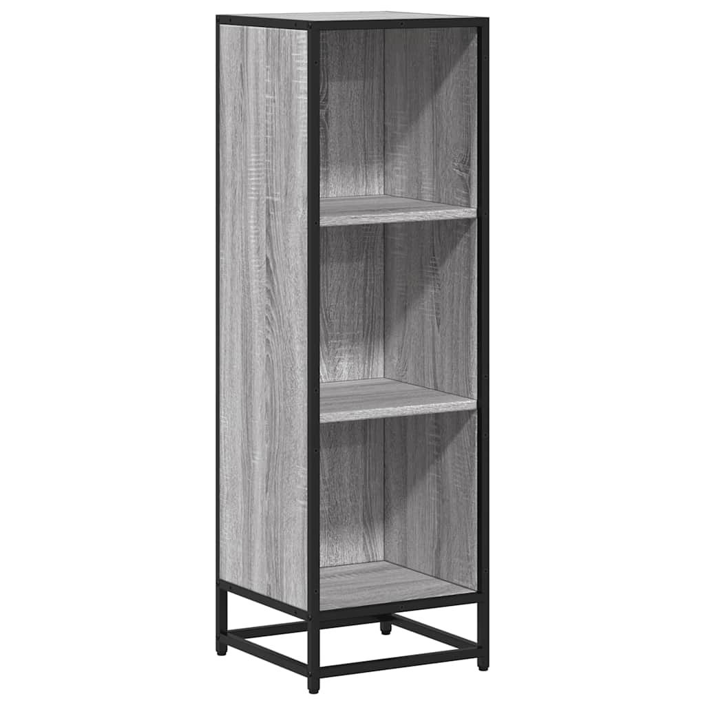 Bookshelf Gray Sonoma 33.5x33x107.5 cm Wood Material