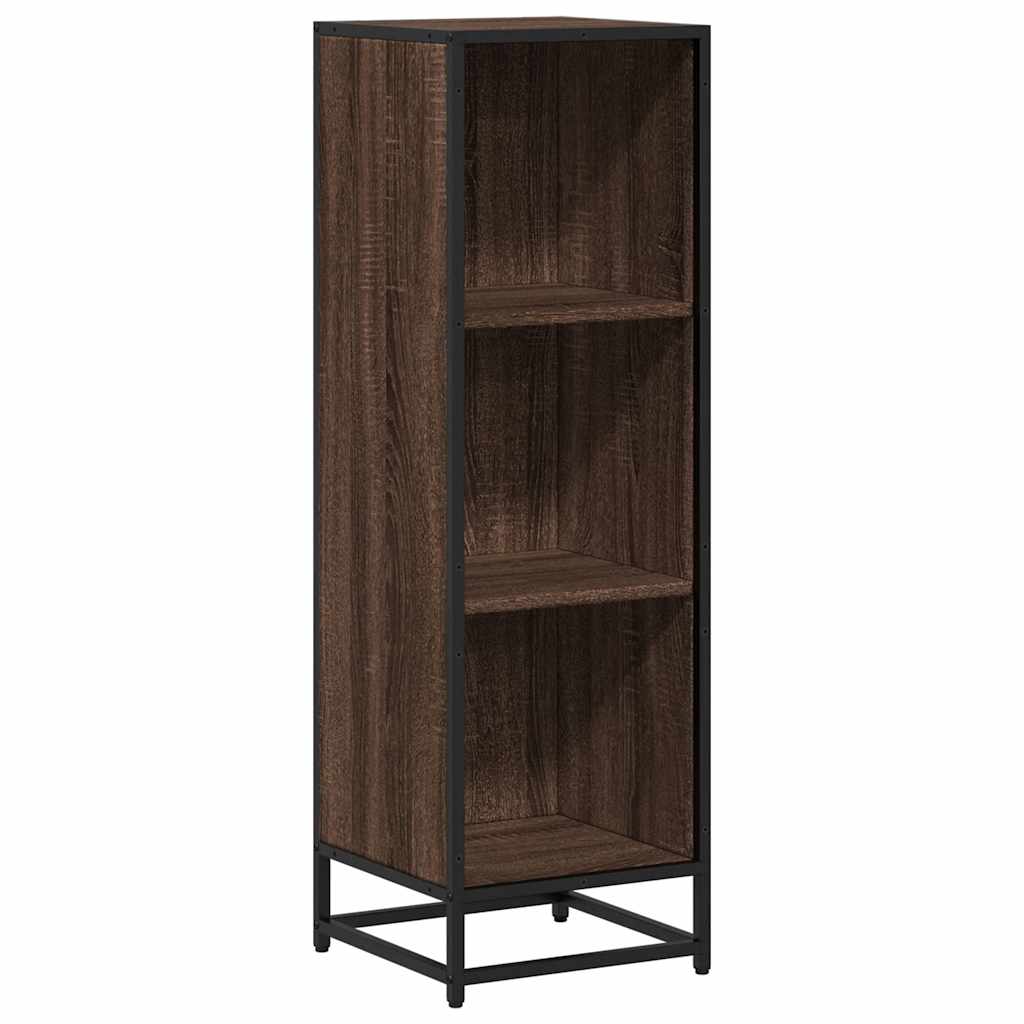 Bookshelf Brown Oak Look 33.5x33x107.5 cm Wood Material