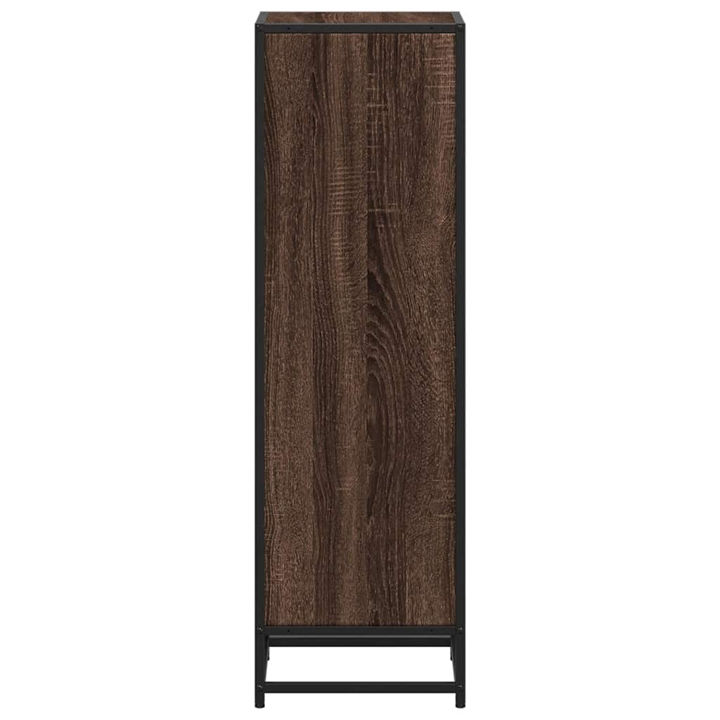 Bookshelf Brown Oak Look 33.5x33x107.5 cm Wood Material