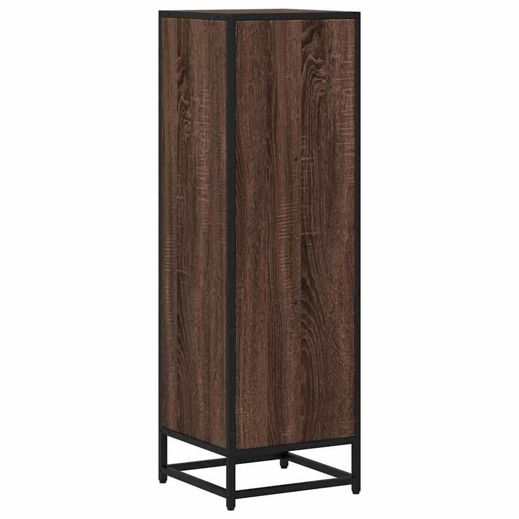 Bookshelf Brown Oak Look 33.5x33x107.5 cm Wood Material