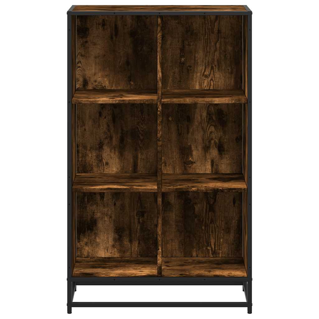 Bookshelf Smoked Oak 65.5x33x107.5 cm Wood Material