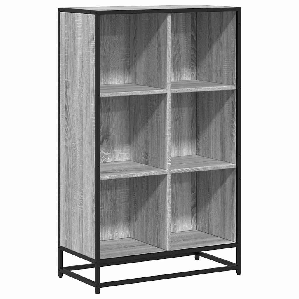 Bookshelf Gray Sonoma 65.5x33x107.5 cm Wood Material