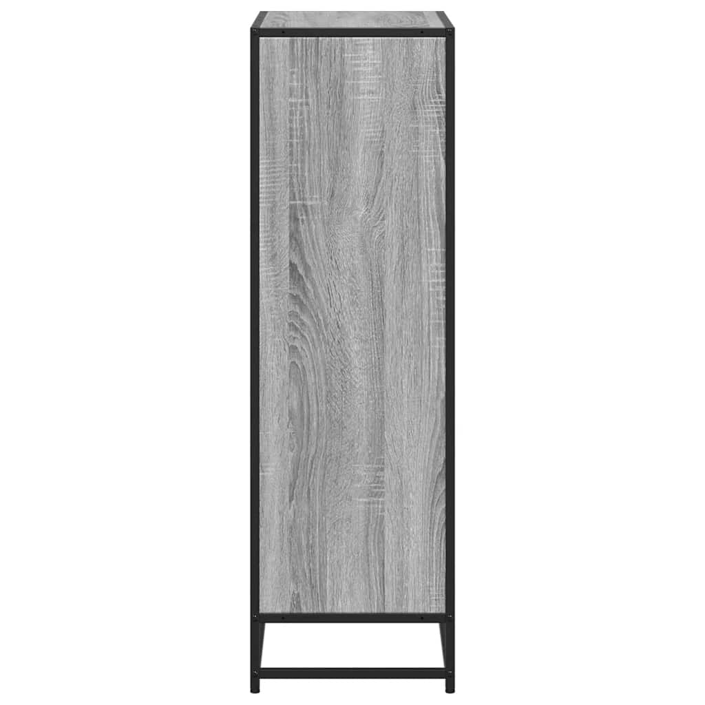 Bookshelf Gray Sonoma 65.5x33x107.5 cm Wood Material