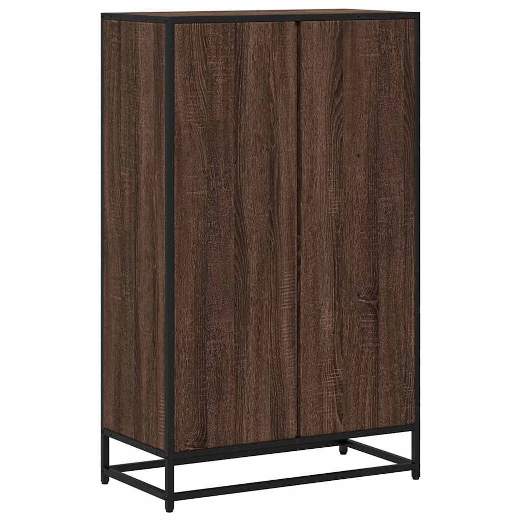 Bookshelf Brown Oak Look 65.5x33x107.5 cm Wood Material