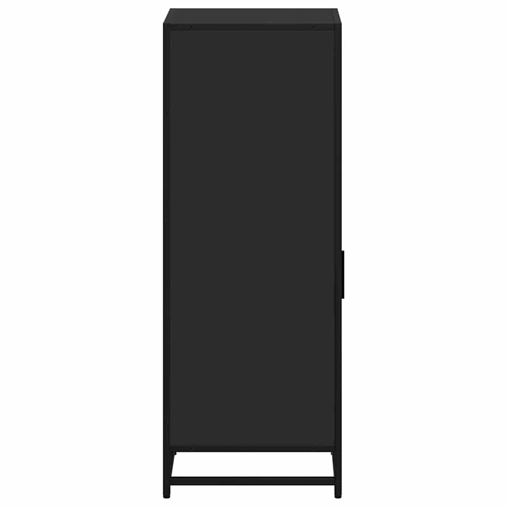 Bathroom Cabinet Black 35x37.5x100 cm Wood Material