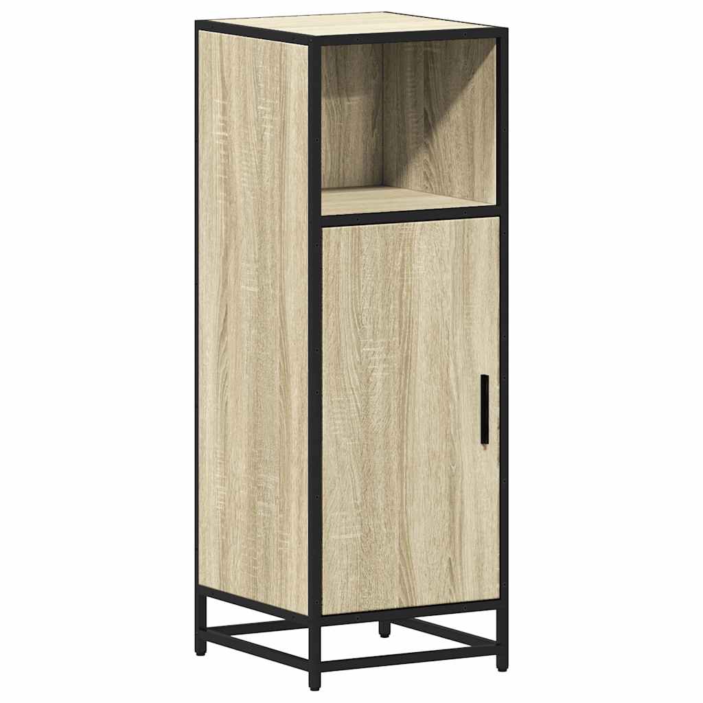 Bathroom Cabinet Sonoma Oak 35x37.5x100 cm Wood Material