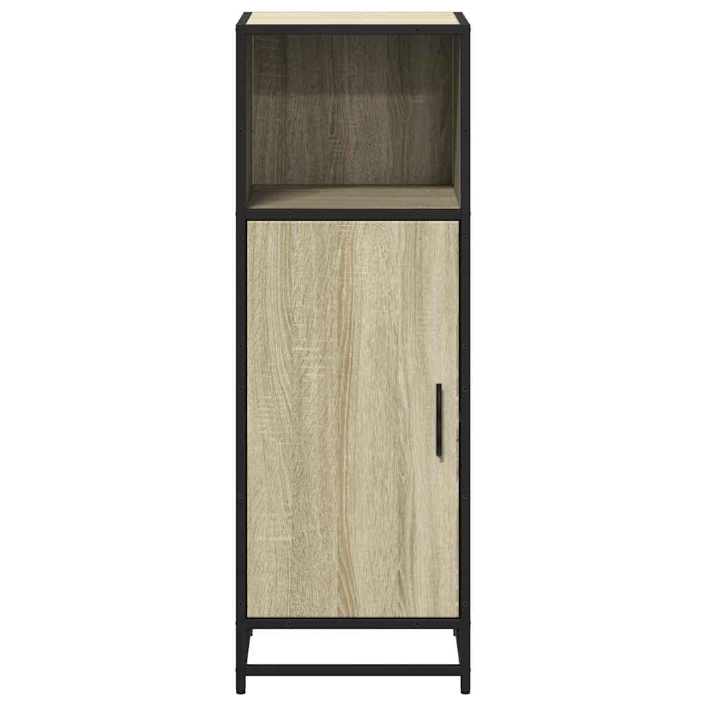 Bathroom Cabinet Sonoma Oak 35x37.5x100 cm Wood Material