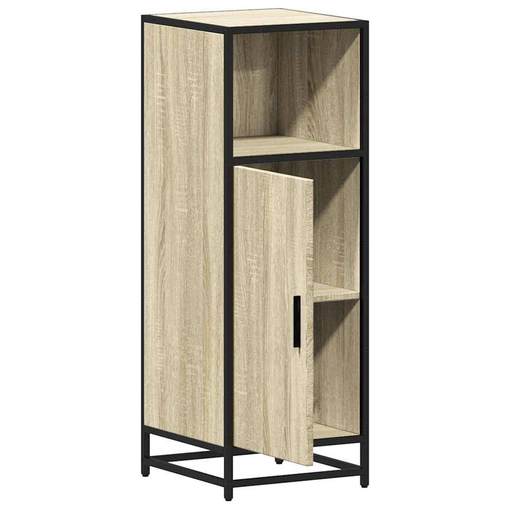 Bathroom Cabinet Sonoma Oak 35x37.5x100 cm Wood Material