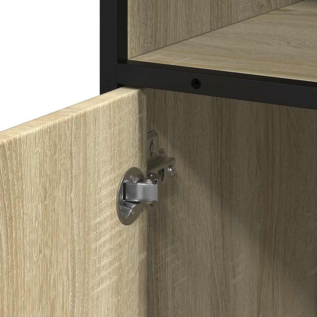 Bathroom Cabinet Sonoma Oak 35x37.5x100 cm Wood Material