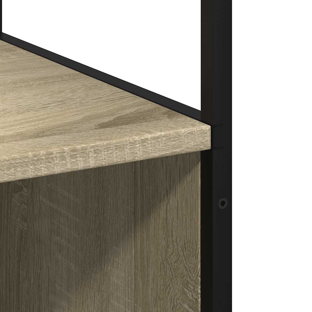 Bathroom Cabinet Sonoma Oak 35x37.5x166 cm Wood Material