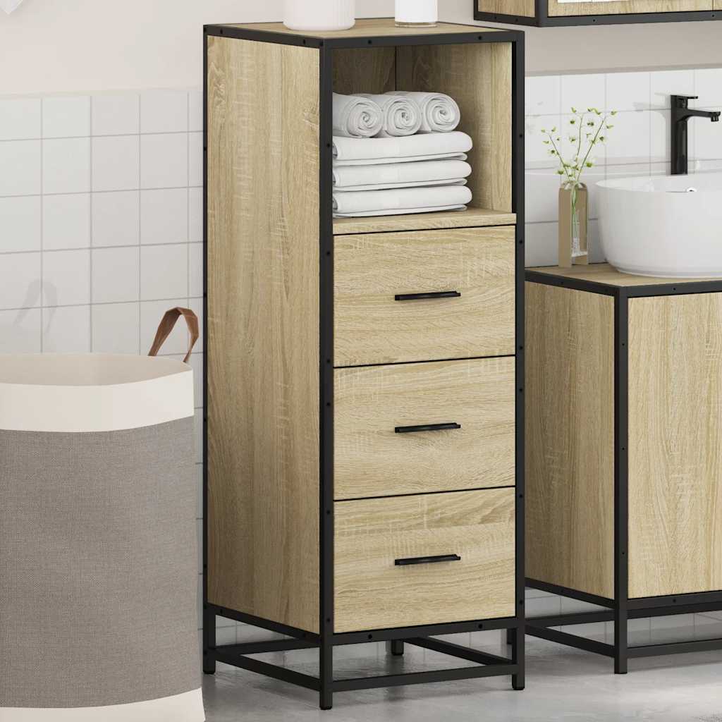 Badschrank Sonoma-Eiche 35x37,5x100 cm Holzwerkstoff