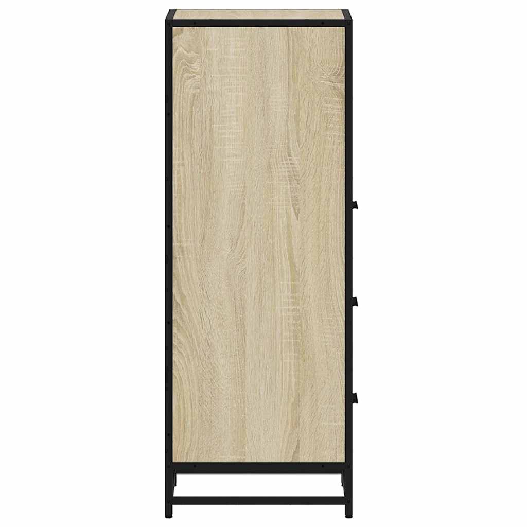 Bathroom Cabinet Sonoma Oak 35x37.5x100 cm Wood Material