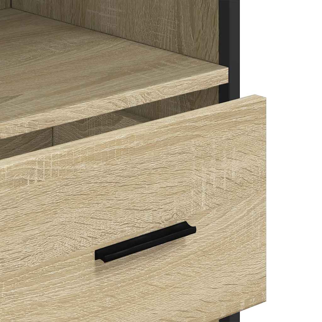 Badschrank Sonoma-Eiche 35x37,5x100 cm Holzwerkstoff