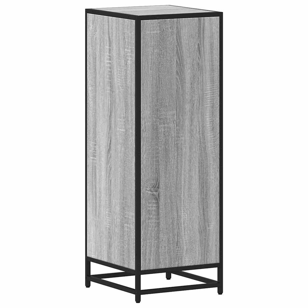 Bathroom Cabinet Gray Sonoma 35x37.5x100 cm Wood Material