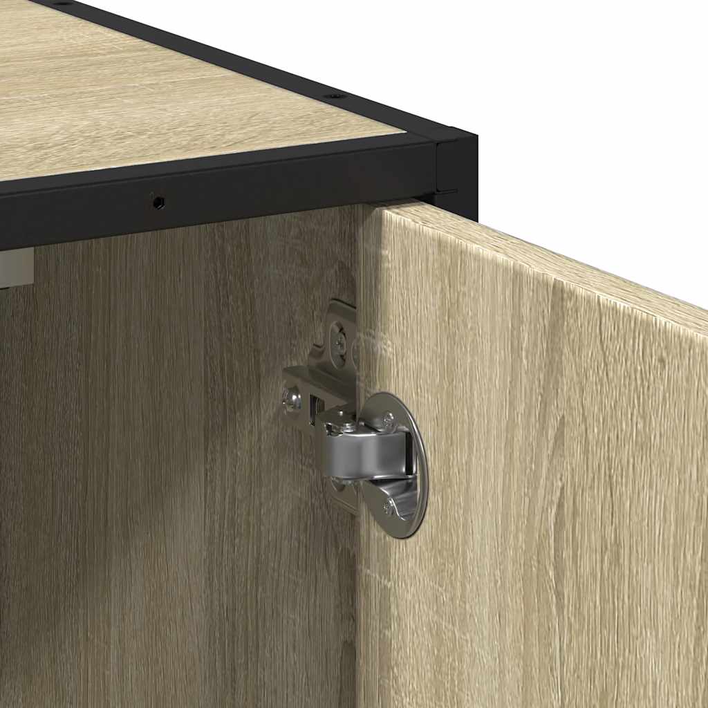 Bathroom Cabinet Sonoma Oak 65x33x60 cm Wood Material