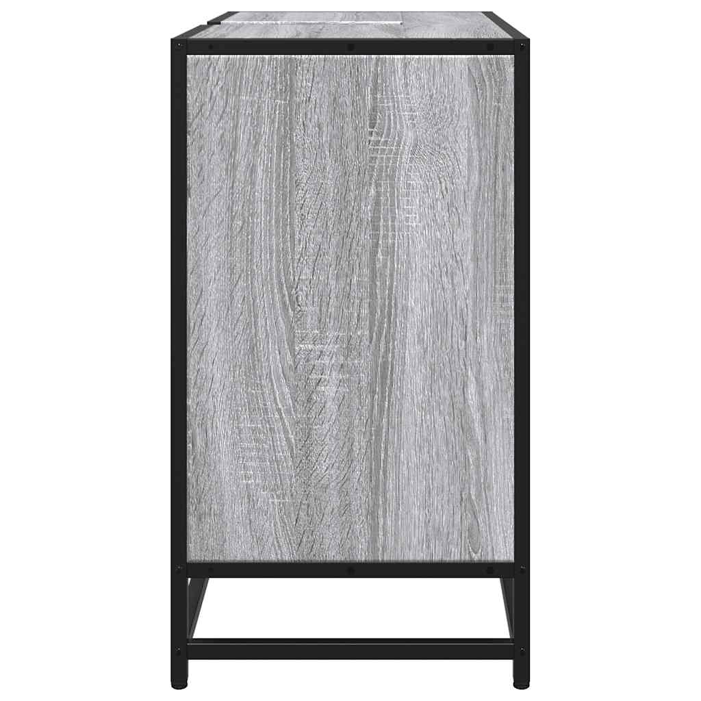 Washbasin Cabinet Grey Sonoma 65x33x60 cm Wood Material