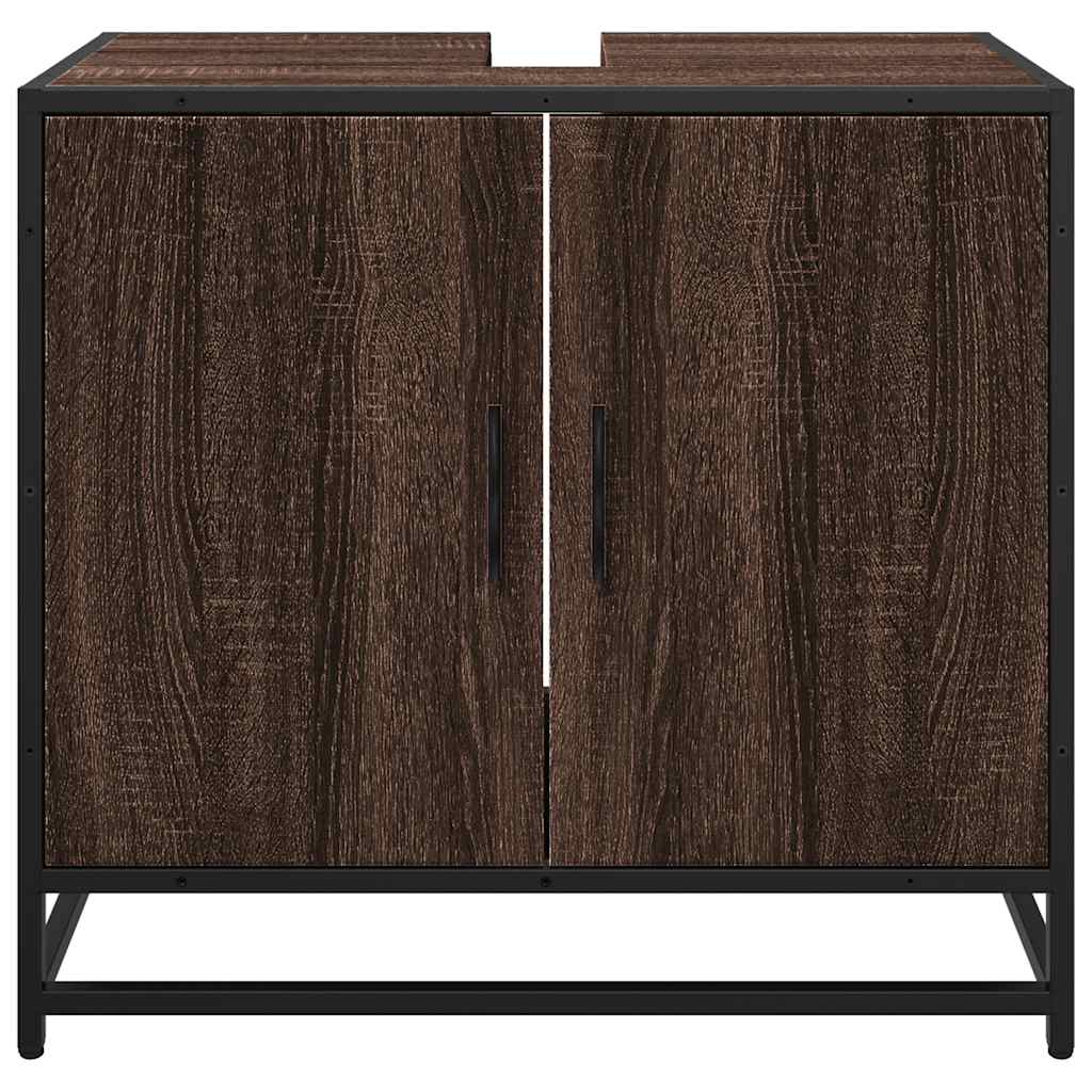 Washbasin Cabinet Brown Oak Look 65x33x60 cm