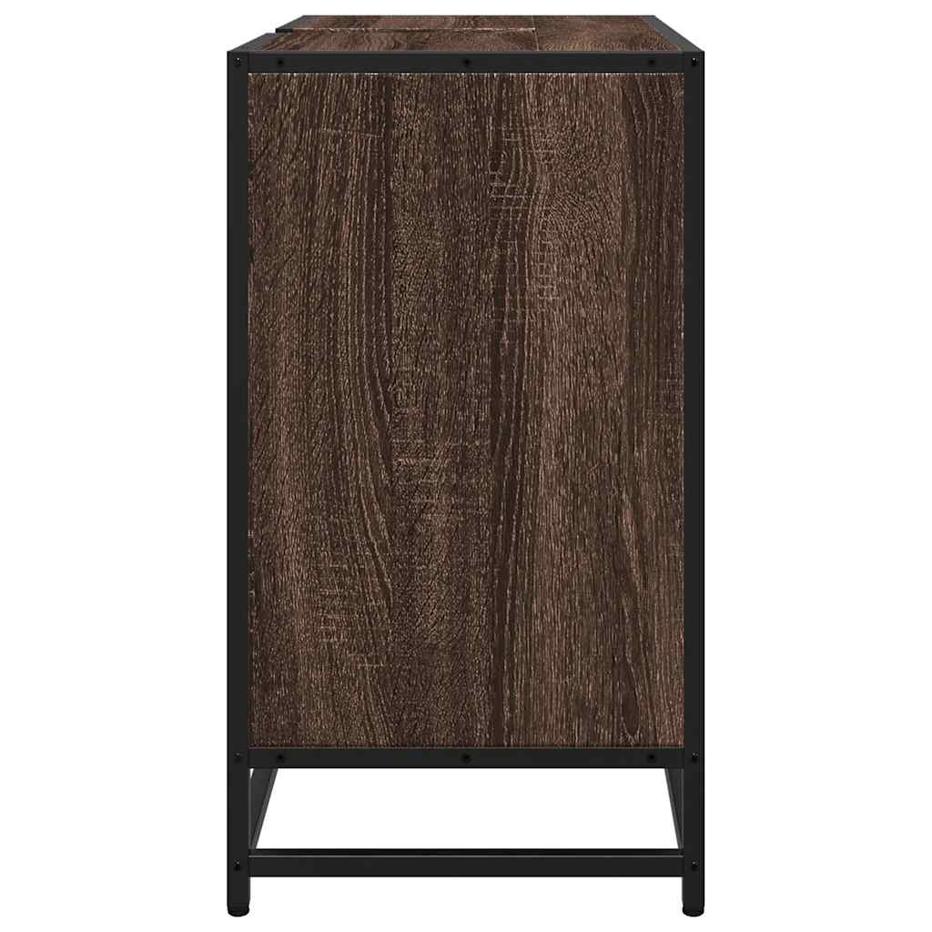 Washbasin Cabinet Brown Oak Look 65x33x60 cm