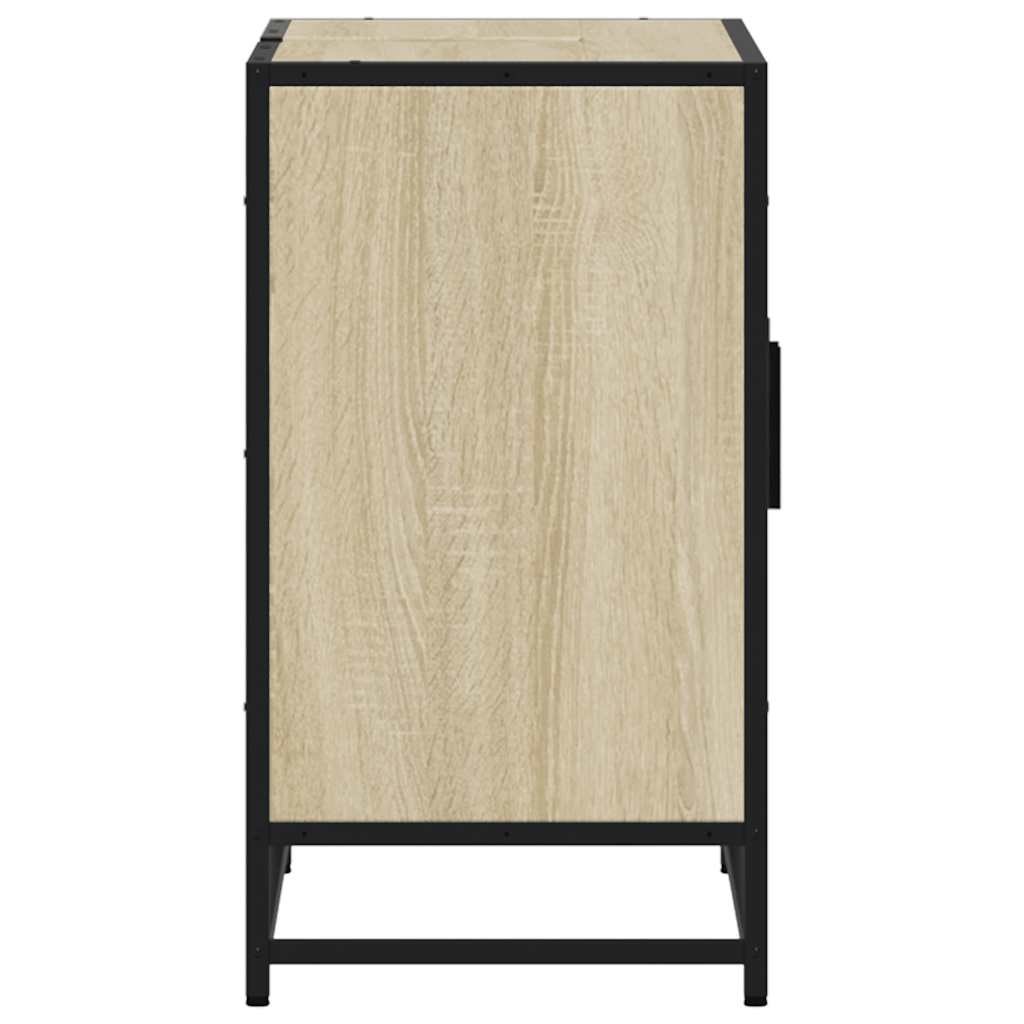 Washbasin base cabinet Sonoma oak 90x33x60 cm wood material