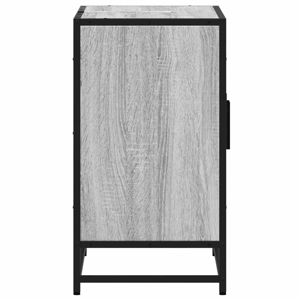 Washbasin Cabinet Grey Sonoma 90x33x60 cm Wood Material