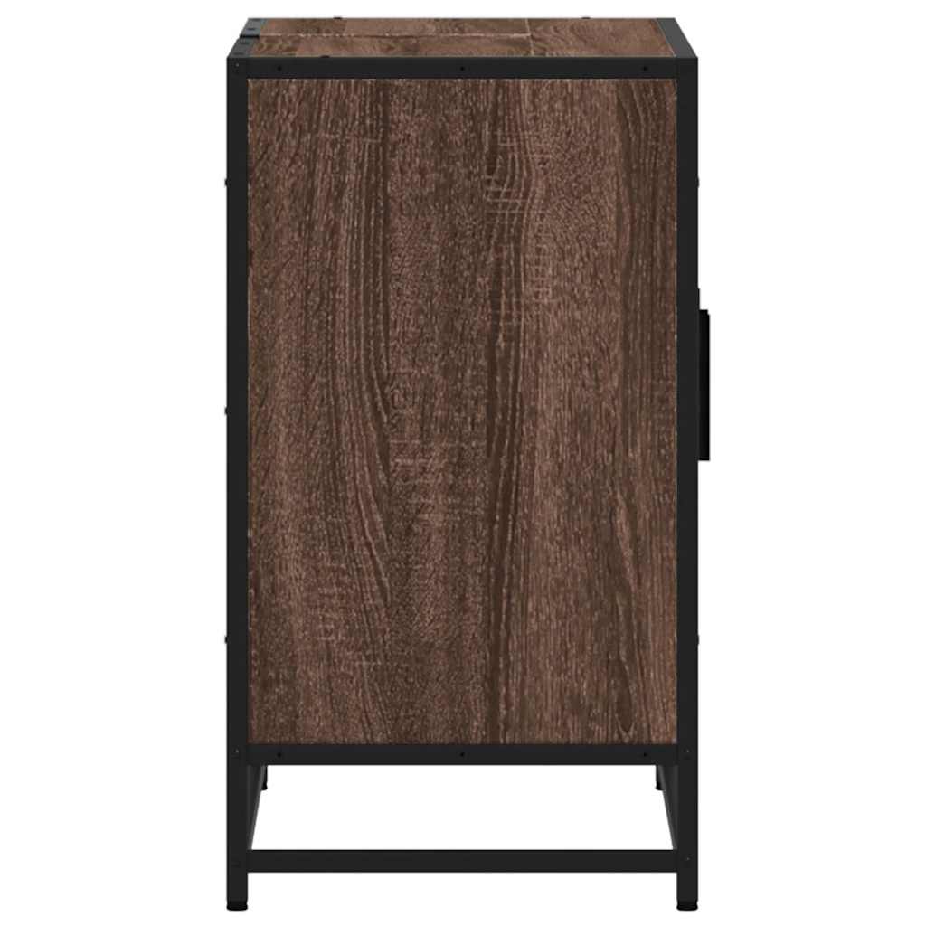 Washbasin Cabinet Brown Oak Look 90x33x60 cm