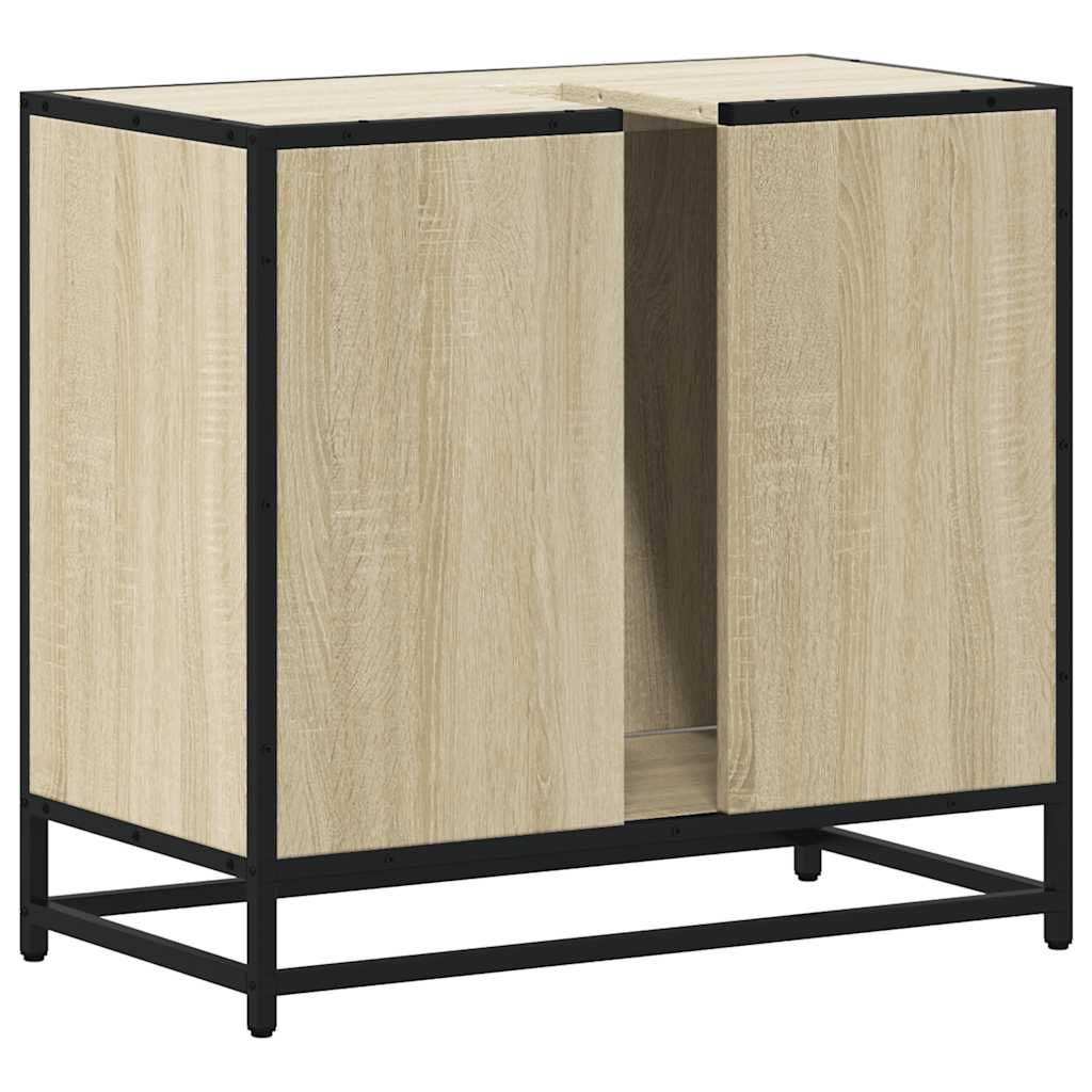 Badschrank Sonoma-Eiche 65x33x60 cm Holzwerkstoff