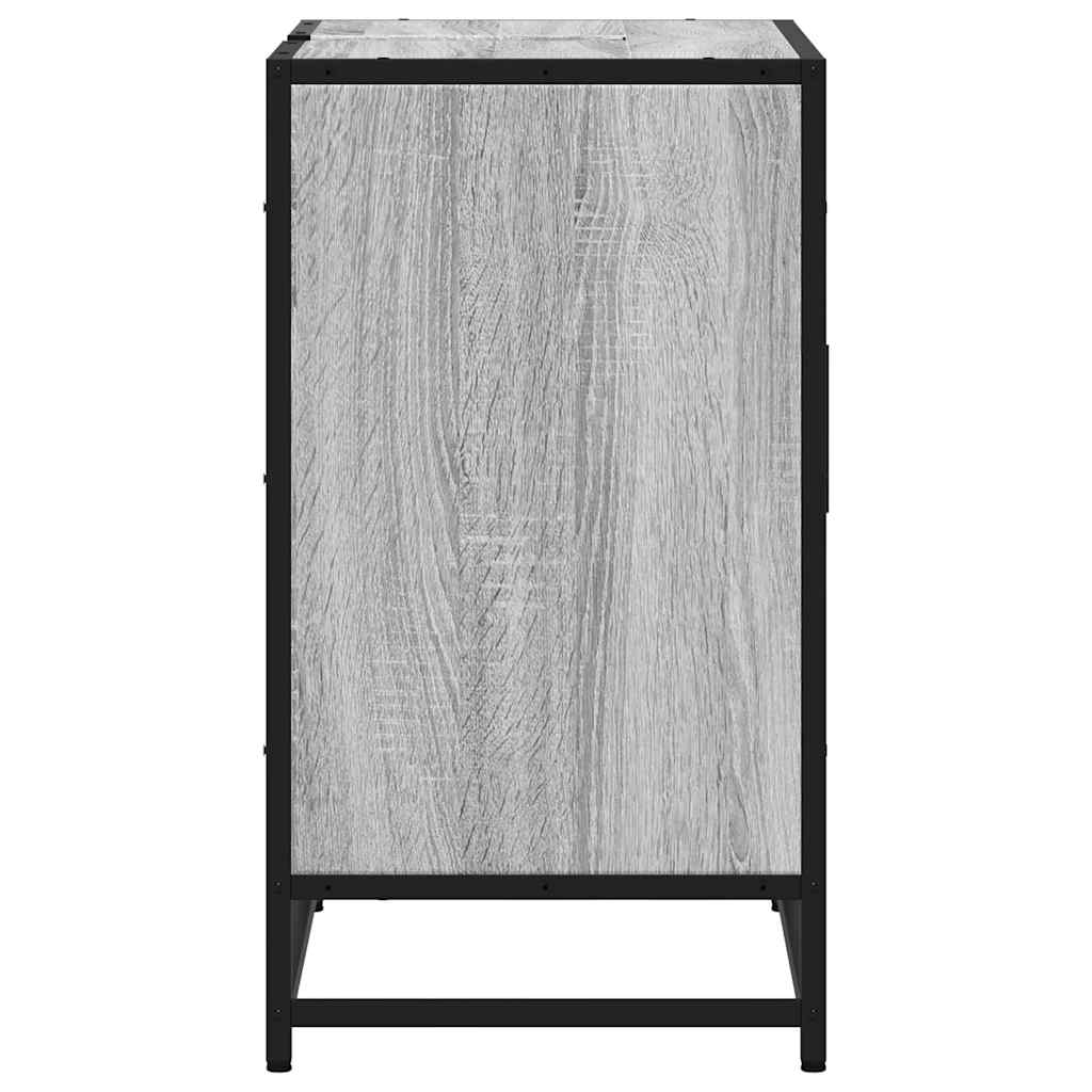 Washbasin Cabinet Grey Sonoma 65x33x60 cm Wood Material