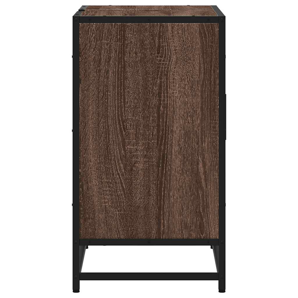 Washbasin Cabinet Brown Oak Look 65x33x60 cm