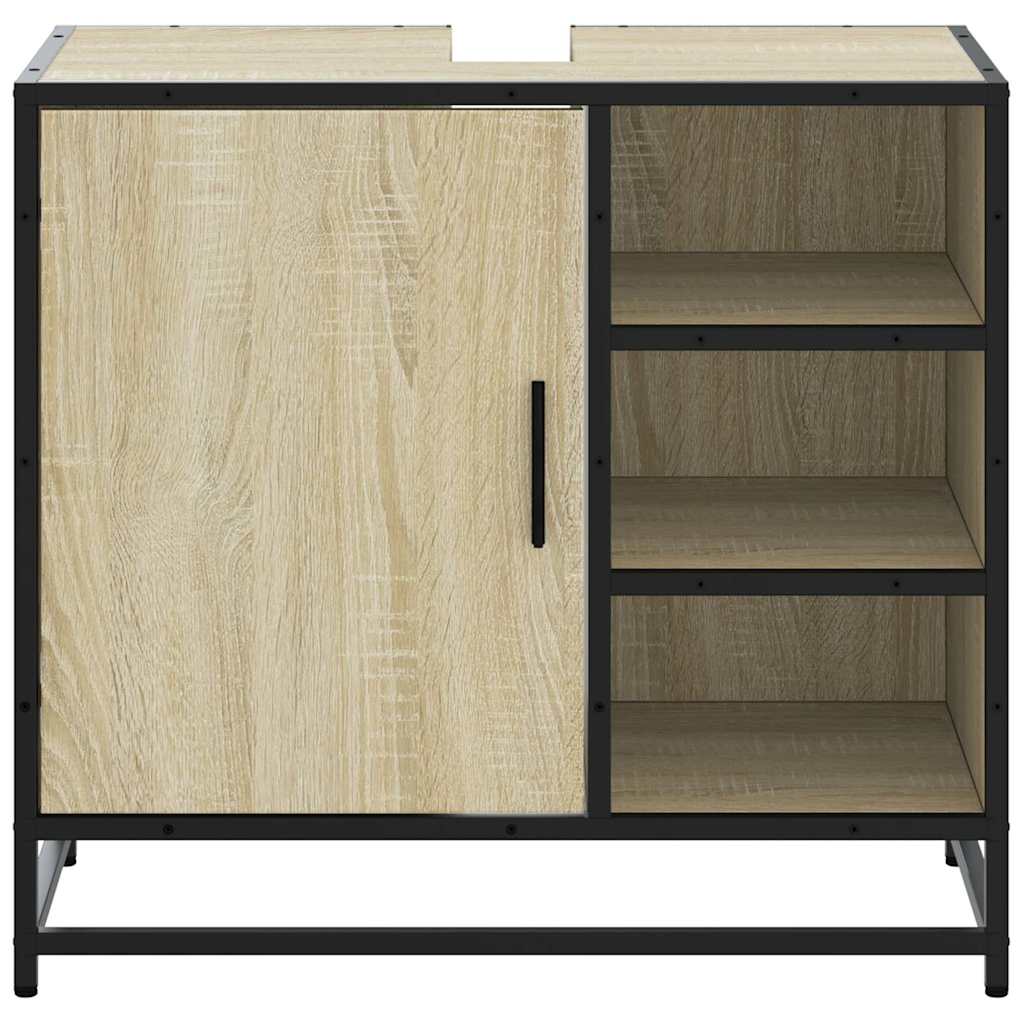 Badschrank Sonoma-Eiche 65x33x60 cm Holzwerkstoff