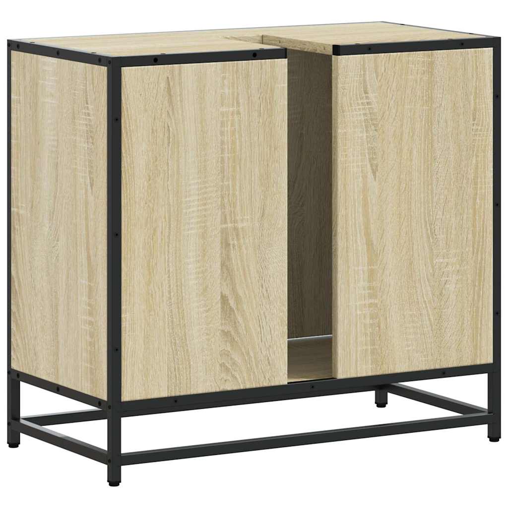 Badschrank Sonoma-Eiche 65x33x60 cm Holzwerkstoff